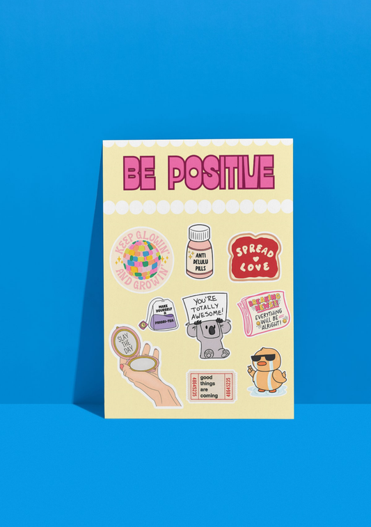 Be Positive Sticker Sheet